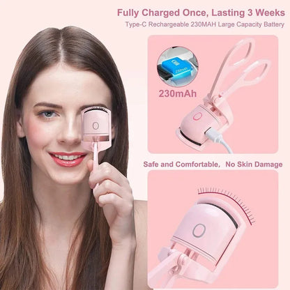 Rechargeable Heated Eyelash Curler: