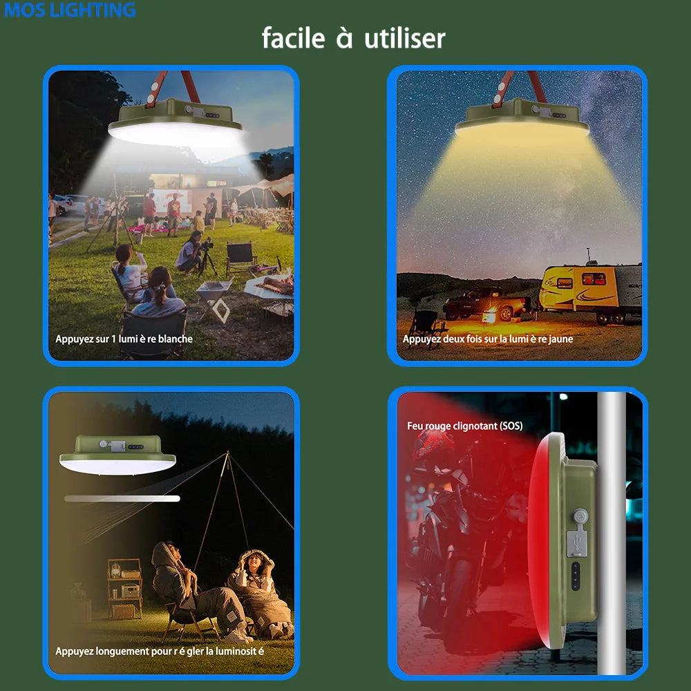 Lampe de camping rechargeable MOSLIGHTING : 