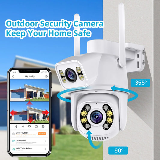 Enhanced Security Surveillance with 4K Outdoor WiFi PTZ Camera: