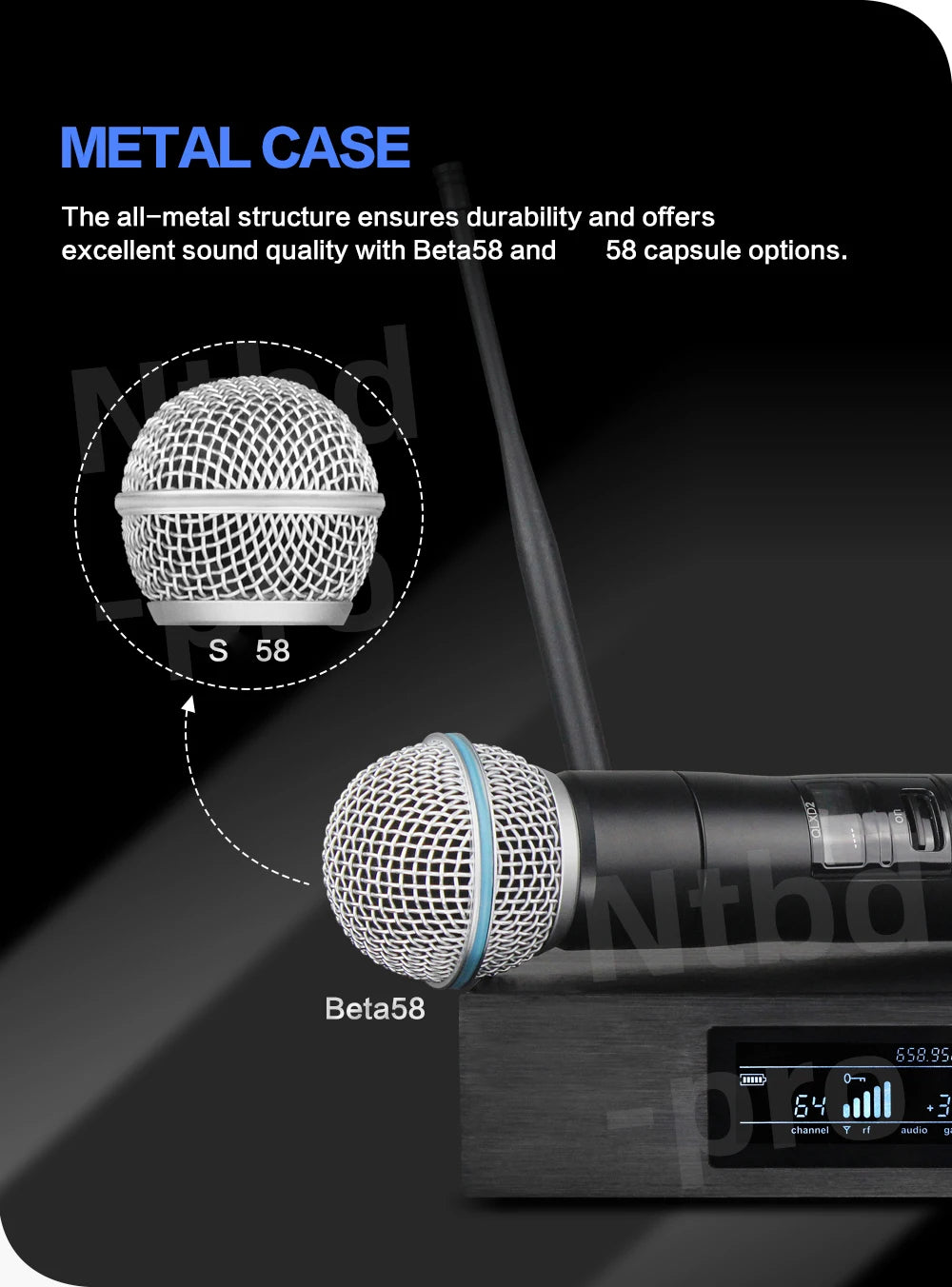 New! NTBD Professional Wireless Microphone: