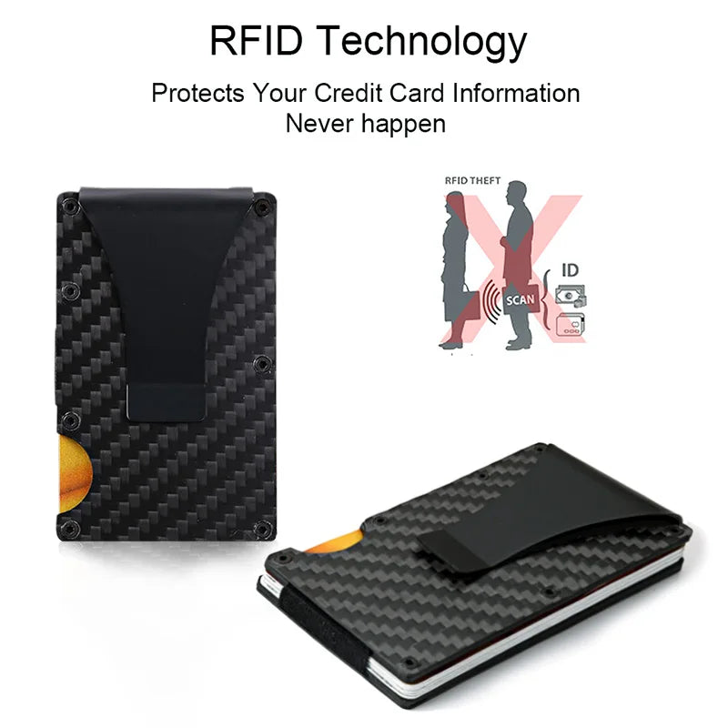 DIENQI Carbon Fiber Card Holder