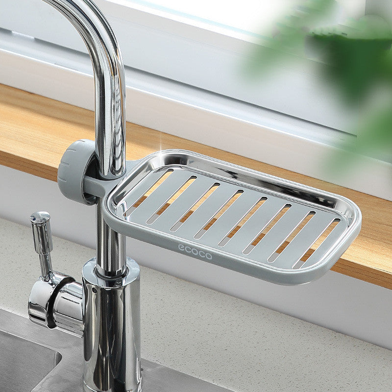 Stainless Steel Faucet Shelf Kitchen Supplies